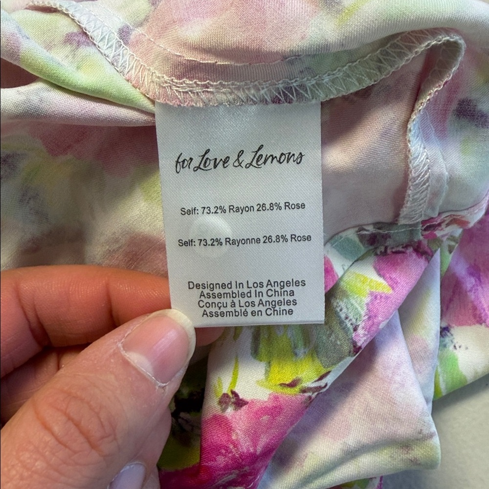 NWT For Love & Lemons Floral Corset Mini Dress - Picture 6 of 6